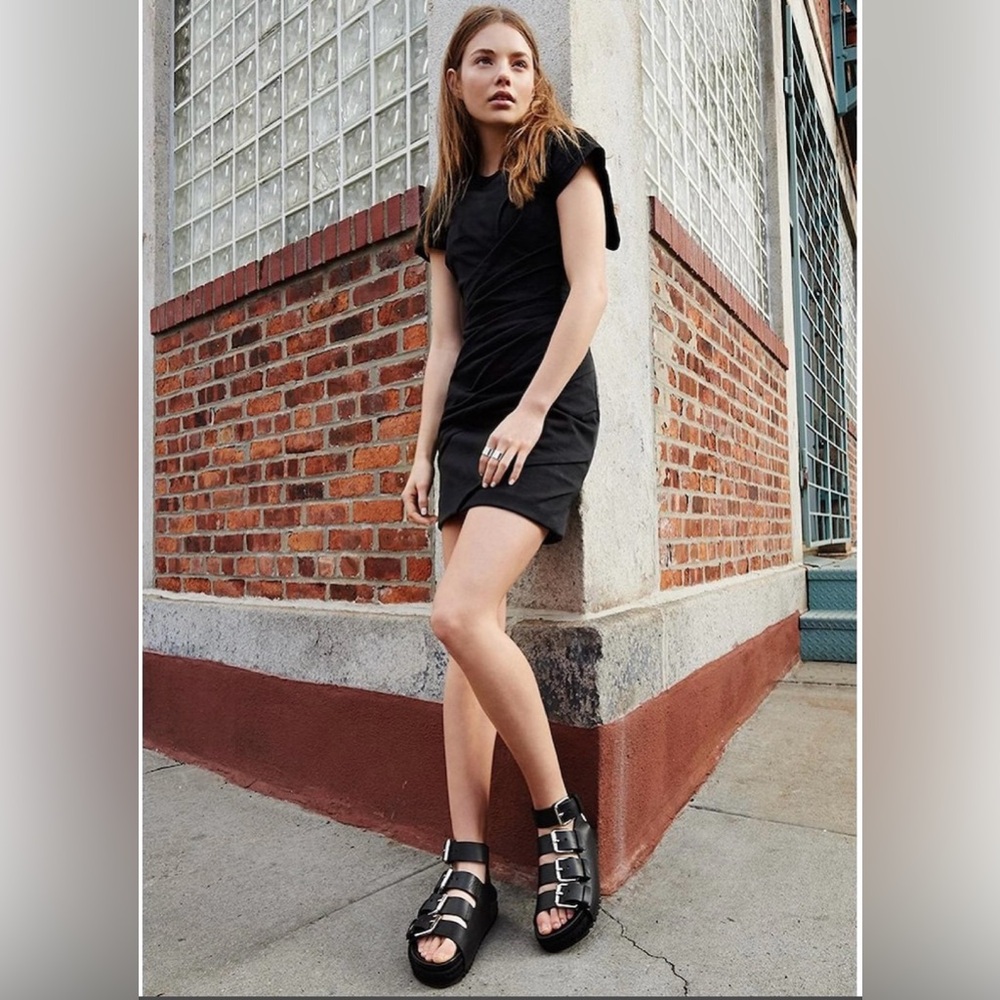 Alexander Wang Idina leather buckle gladiator sandals Sz 37